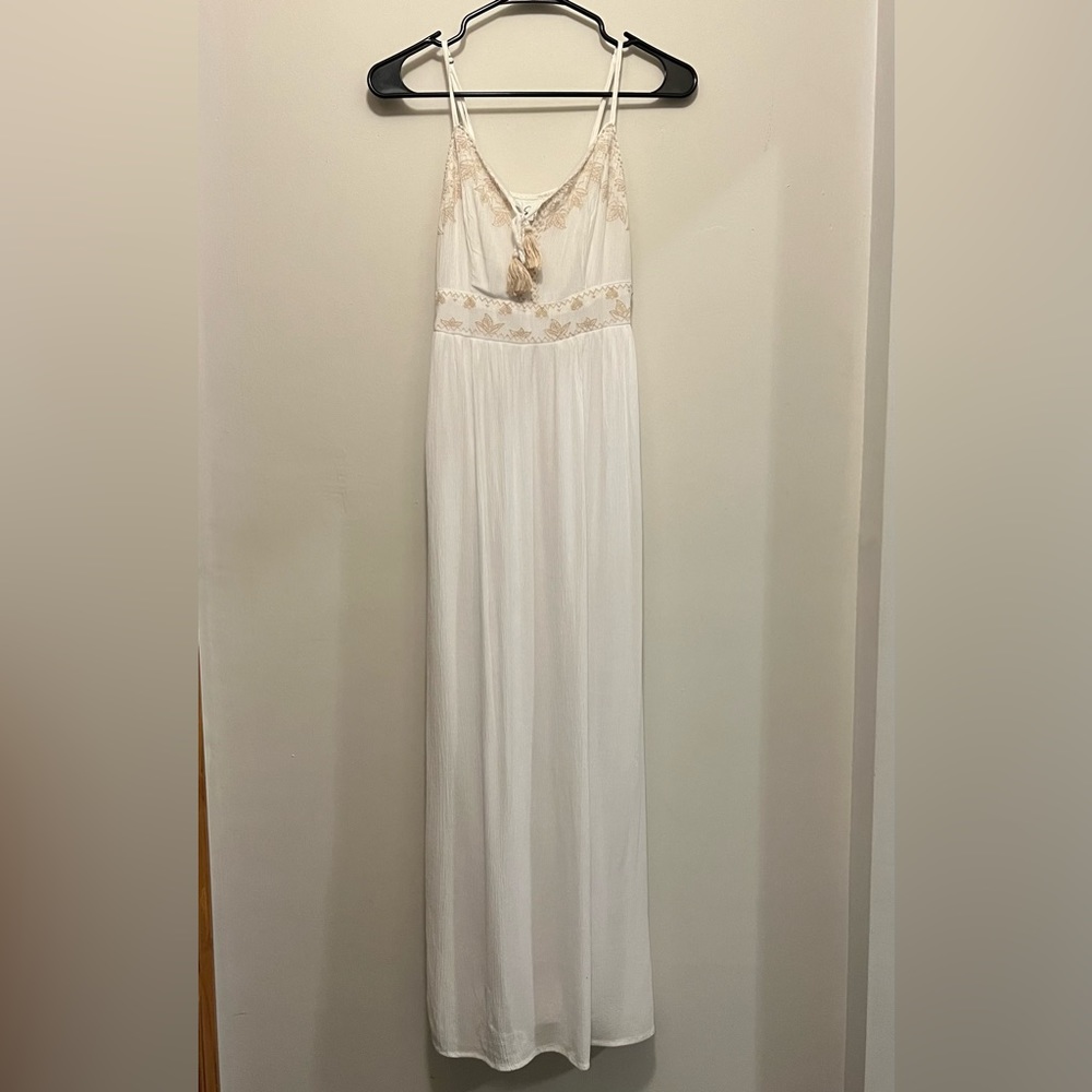 White and cream lightweight dress